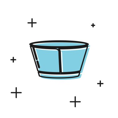 Siyah Koruyucu koni yaka simgesi beyaz arka plan üzerinde izole. Kurtarma hayvan konisi. Hayvan için koni. Vektör İllüstrasyonu