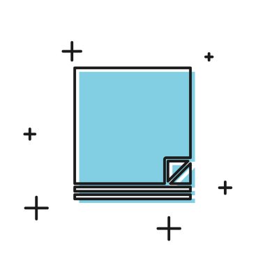 Beyaz arka planda yalıtılmış Siyah Dosya belge simgesi. Denetim listesi simgesi. İş konsepti. Vektör İllüstrasyonu