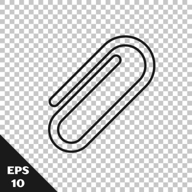 Saydam arka planda yalıtılmış siyah çizgi Ataş simgesi. Vektör İllüstrasyonu