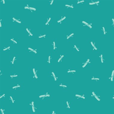 Yeşil Rafting tekne simgesi yeşil arka plan üzerinde sorunsuz desen izole. Kürekli şişme bot. Su sporları, ekstrem sporlar, tatil, tatil. Vektör İllüstrasyonu