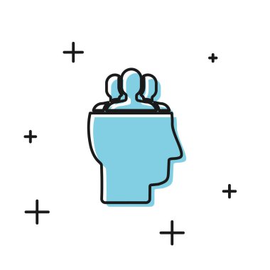 Siyah Proje takım taban simgesi beyaz arka planda yalıtılmış. İş analizi ve planlaması, danışmanlık, ekip çalışması, proje yönetimi. Vektör İllüstrasyonu