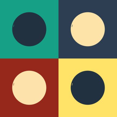 Renk Casino rulet tekerlek simgesi renk arka planda izole. Vintage tarzı çizim. Vektör İllüstrasyonu