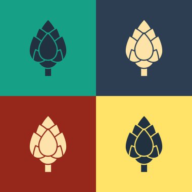 Renk arka planda yalıtılmış Renk Atlama simgesi. Vintage tarzı çizim. Vektör İllüstrasyonu