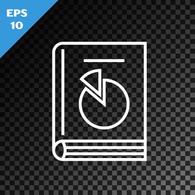 Saydam koyu arka planda yalıtılmış beyaz çizgi Kullanım kılavuzu simgesi. Kullanım kılavuzu kitabı. Talimat işareti. Kullanmadan önce okuyun. Vektör İllüstrasyonu