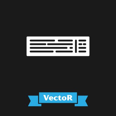 Siyah arkaplanda izole edilmiş iskambil iskambil simgesi beyaz güverte. Kumarhane kumarı. Vektör İllüstrasyonu