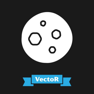 Siyah arka planda izole edilmiş çikolatalı kurabiye ya da bisküvi. Vektör İllüstrasyonu