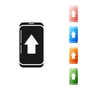 Şehir haritası yön bulma simgesinin siyah bilgileri beyaz arkaplanda izole edildi. Mobil Uygulama Arayüzü tasarımı. Coğrafi konsept. Simgeleri renklendirin. Vektör İllüstrasyonu