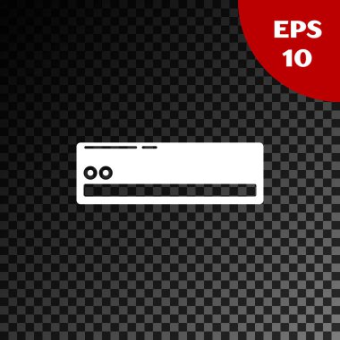 Beyaz Klima simgesi, şeffaf koyu arkaplanda izole edilmiş. Sistemin havalandırmasını böl. Soğuk ve soğuk iklim kontrol sistemi. Vektör İllüstrasyonu