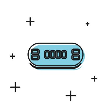 Siyah Poker masa simgesi beyaz arka plan üzerinde izole. Vektör İllüstrasyonu