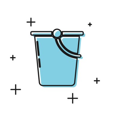 Siyah Kova simgesi beyaz arka planda yalıtılmış. Vektör İllüstrasyonu