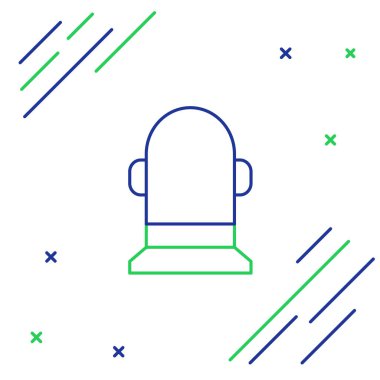 Beyaz arkaplanda çizgi şamandırası simgesi izole edildi. Renkli taslak konsepti. Vektör