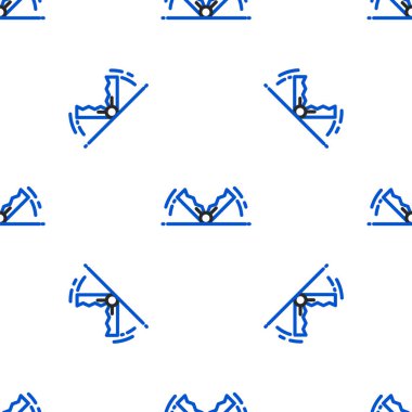 Hat Tuzağı avlama simgesi beyaz arka planda izole edilmiş kusursuz desen. Renkli taslak konsepti. Vektör