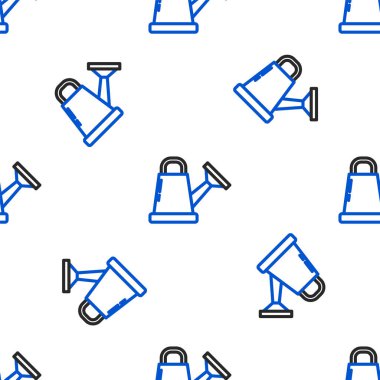 Çizgi Sulama simgesi beyaz arkaplanda izole edilmiş kusursuz desen oluşturabilir. Sulama sembolü. Renkli taslak konsepti. Vektör