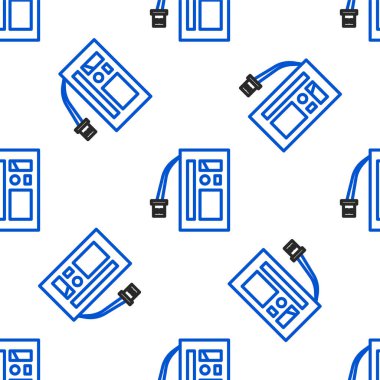 Çizgi Batarya simgesi beyaz arkaplanda izole edilmiş. Akümülatör bataryası enerji ve elektrik akümülatörü bataryası. Renkli taslak konsepti. Vektör