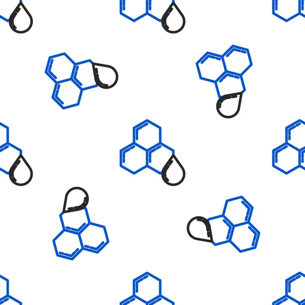 Γραμμή Honeycomb Εικονίδιο Απομονωμένη Αδιάλειπτη Μοτίβο Λευκό Φόντο Σύμβολο Κυττάρων — Διανυσματικό Αρχείο