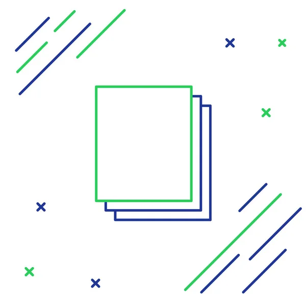 Řádek Čistý Papír Ikona Izolované Bílém Pozadí Ikona Souboru Ikona — Stockový vektor