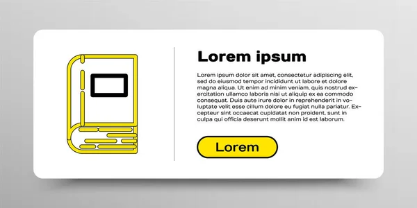 Піктограма Лінії Книги Ізольовано Білому Тлі Барвиста Концепція Контуру Векторні — стоковий вектор