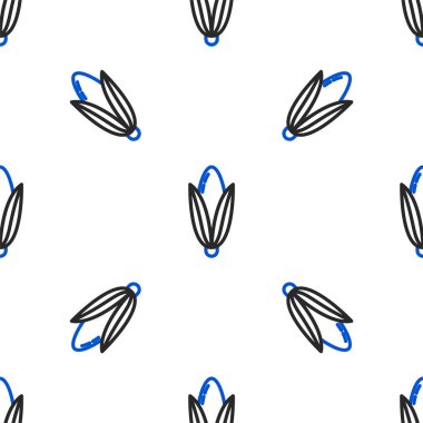 Çizgi Mısır simgesi beyaz arkaplanda izole edilmiş pürüzsüz desen. Renkli taslak konsepti. Vektör.