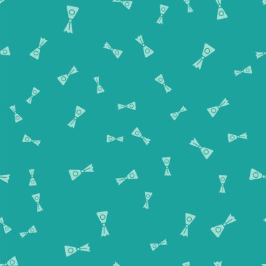 Yeşil Şeker ikonu yeşil arka planda kusursuz desen izole etti. Vektör.