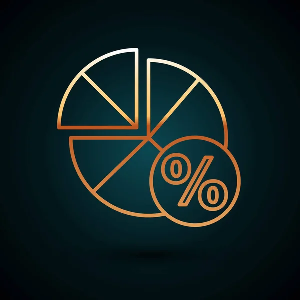 Linha Dourada Sistema Matemático Solução Equações Ícone Bolha Fala Isolado — Vetor de Stock