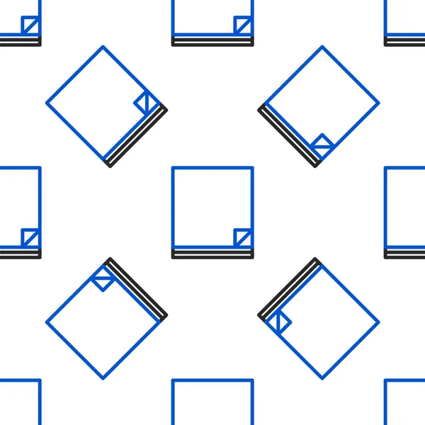Line File Document Icon Isoliert Nahtlose Muster Auf Weißem Hintergrund — Stockvektor