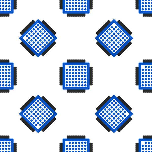 프로세서 아이콘은 배경에서 바다없는 패턴을 분리하였다 Cpu 마이크로 마이크로 컴퓨터 — 스톡 벡터