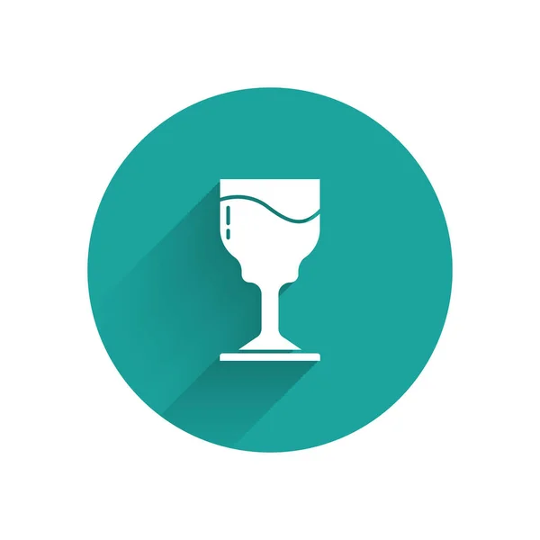 아이콘은 그림자와 분리되어 Wineglass 아이콘이야 염소의 부활절 Vector — 스톡 벡터