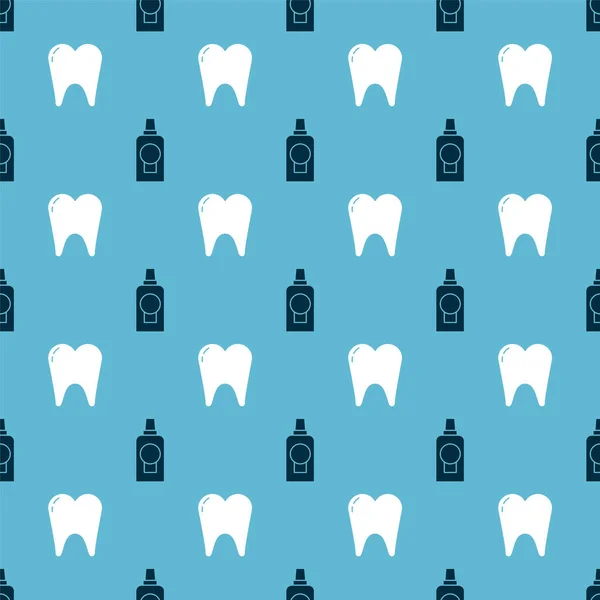 Ağız Gargarası Plastik Şişesi Diş Pürüzsüz Bir Kalıba Sokun Vektör — Stok Vektör