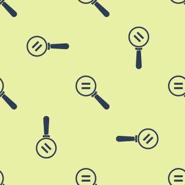 Mavi Hesap simgesi sarı arkaplanda izole edilmiş kusursuz desen. Vektör İllüstrasyonu.