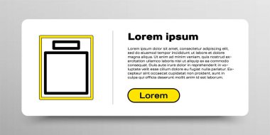 Satır boş form simgesi beyaz arkaplanda izole edildi. Dosya simgesi. Kontrol listesi simgesi. İş konsepti. Renkli taslak konsepti. Vektör.