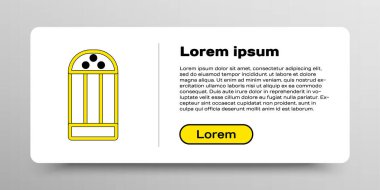 Beyaz arkaplanda çizgi tuzu simgesi izole edildi. Yemek pişirme baharatları. Renkli taslak konsepti. Vektör.