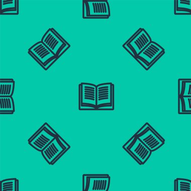 Konuşma baloncuğu simgesindeki denklem çözümü mavi çizgi matematik sistemi yeşil arkaplanda izole edilmiş pürüzsüz desen. Vektör İllüstrasyonu.