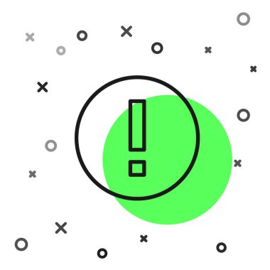 Beyaz arkaplanda siyah çizgi bilgi simgesi izole edildi. Vektör İllüstrasyonu.