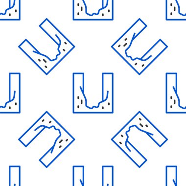 Çizgi Mezarlığı mezar çukuru simgesi kazdı. Beyaz arka planda izole edilmiş pürüzsüz desen. Renkli taslak konsepti. Vektör.