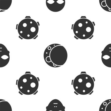 Uzaylı, Ay ve Gezegen 'i kusursuz bir düzene sokun. Vektör.