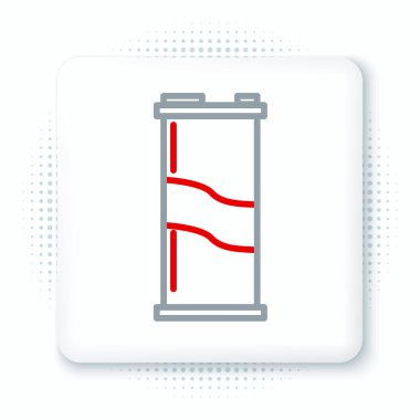 Soda kutusu simgesi beyaz arkaplanda izole edildi. Renkli taslak konsepti. Vektör.