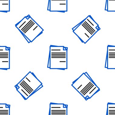 Satır Dosya simgesi beyaz arkaplanda izole edilmiş kusursuz desen. Kontrol listesi simgesi. İş konsepti. Renkli taslak konsepti. Vektör.