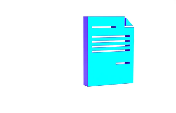 터키어 문서 아이콘은 흰색 배경에 분리되어 있다. 파일 아이콘. 체크 리스트 아이콘. 사업 개념. 미니멀리즘의 개념입니다. 3d 삽화 3D 렌더링 — 스톡 사진