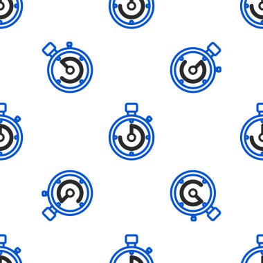 Satır Evrak Çantası simgesi beyaz arkaplanda izole edilmiş kusursuz desen. İş ilanı. İş portföyü. Renkli taslak konsepti. Vektör.