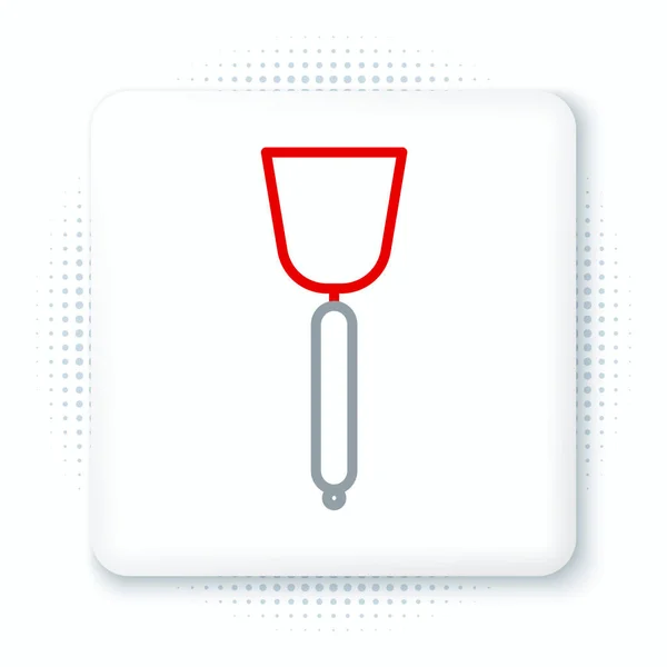 Line Spatula Icon Isolated White Background Kitchen Spatula Icon Bbq — Stock Vector