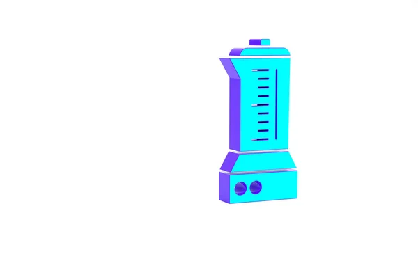 Turquoise Blender Εικονίδιο Που Απομονώνεται Λευκό Φόντο Ηλεκτρικό Σταθερό Μπλέντερ — Φωτογραφία Αρχείου