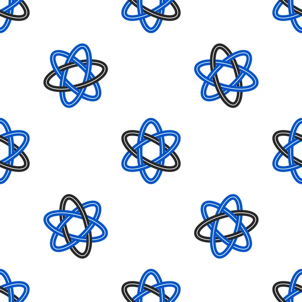 Line Atom Symbol Isoliert Nahtlose Muster Auf Weißem Hintergrund Symbol — Stockvektor