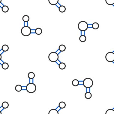 Satır Paylaşımı simgesi beyaz arkaplanda izole edilmiş kusursuz desen. Paylaşma, iletişim piktogramı, sosyal medya, bağlantı, ağ, dağıtım işareti. Renkli taslak konsepti. Vektör.