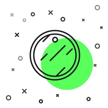 Siyah çizgi kesme tahtası simgesi beyaz arkaplanda izole edildi. Kesme tahtası sembolü. Vektör.