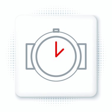 Hat Dalış izleme simgesi beyaz arkaplanda izole edildi. Su altı ekipmanları. Renkli taslak konsepti. Vektör.