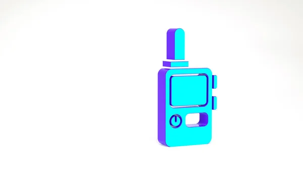 Walkie Talkie Icon 배경에서 분리되었다 송신기 아이콘 수신기 미니멀리즘의 개념입니다 — 스톡 사진