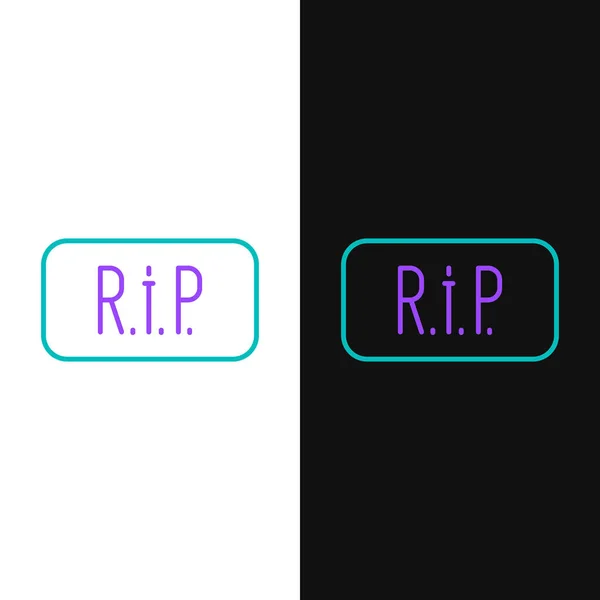 Line Speech Bubble Rip Death Icon Isoliert Auf Weißem Und — Stockvektor