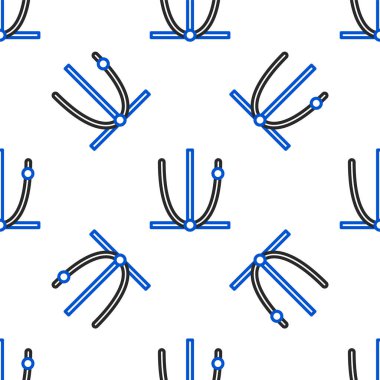 Çizgi grafiği, çizelgesi, çizelgesi, diyagramı, bilgi grafiği, turta grafik simgesi beyaz arkaplanda izole edilmiş kusursuz desen. Renkli taslak konsepti. Vektör.