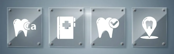 Definir Localização Clínica Dentária Conceito Clareamento Dental Área Transferência Com — Vetor de Stock