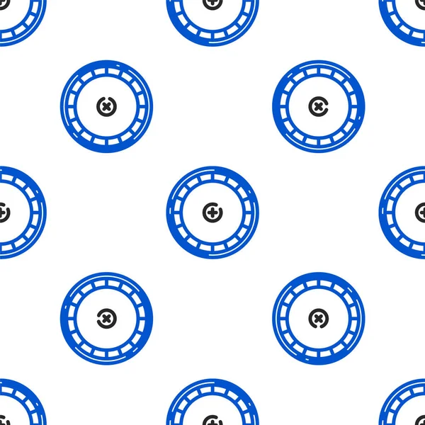 Line Casino rulet tekerleği simgesi beyaz arka planda izole edilmiş kusursuz desen. Renkli taslak konsepti. Vektör.